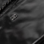 CHANEL Handbag So Black Calfskin Quilted Drawstring 22 Bag medium Black Hardware -Knockoff
