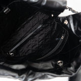 CHANEL Handbag So Black Calfskin Quilted Drawstring 22 Bag small Black Hardware -Knockoff
