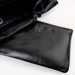 CHANEL Handbag So Black Calfskin Quilted Drawstring 22 Bag small Black Hardware -Knockoff
