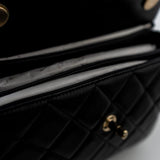 CHANEL Handbag Trendy CC Black Lambskin Black Lambskin Quilted Small Light Gold Hardware -Knockoff
