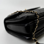 CHANEL Handbag Trendy CC Black Lambskin Black Lambskin Quilted Small Light Gold Hardware -Knockoff
