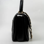 CHANEL Handbag Trendy CC Black Lambskin Black Lambskin Quilted Small Light Gold Hardware -Knockoff
