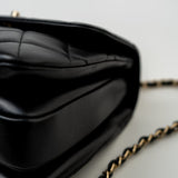 CHANEL Handbag Trendy CC Black Lambskin Black Lambskin Quilted Small Light Gold Hardware -Knockoff
