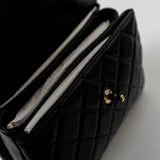 CHANEL Handbag Trendy CC Black Lambskin Black Lambskin Quilted Small Light Gold Hardware -Knockoff
