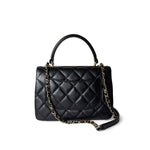 CHANEL Handbag Trendy CC / Black Trendy CC Black Lambskin Quilted Small Light Gold Hardware -Knockoff
