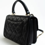 CHANEL Handbag Trendy CC Small Black Lambskin Quilted LGHW -Knockoff
