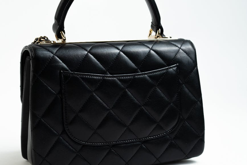 CHANEL Handbag Trendy CC Small Black Lambskin Quilted LGHW -Knockoff
