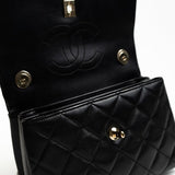 CHANEL Handbag Trendy CC Small Black Lambskin Quilted LGHW -Knockoff
