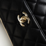 CHANEL Handbag Trendy CC Small Black Lambskin Quilted LGHW -Knockoff
