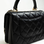 CHANEL Handbag Trendy CC Small Black Lambskin Quilted LGHW -Knockoff
