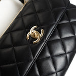 CHANEL Handbag Trendy CC Small Black Lambskin Quilted LGHW -Knockoff
