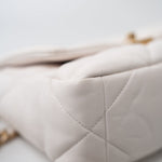 CHANEL Handbag White 21p White 19 Lambskin Quilted 19 Flap Small -Knockoff
