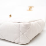 CHANEL Handbag White 21p White 19 Lambskin Quilted 19 Flap Small -Knockoff
