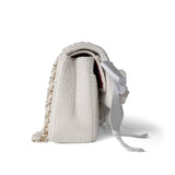 CHANEL Handbag White 22C White Tweed Classic Flap Medium -Knockoff
