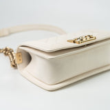 CHANEL Handbag White Caviar Quilted LeBoy Bag Small -Knockoff
