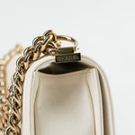 CHANEL Handbag White Caviar Quilted LeBoy Bag Small -Knockoff
