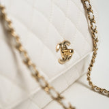 CHANEL Handbag White Caviar Quilted Small Coco Handle -Knockoff
