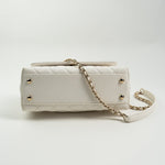 CHANEL Handbag White Caviar Quilted Small Coco Handle -Knockoff
