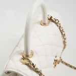 CHANEL Handbag White Caviar Quilted Small Coco Handle -Knockoff
