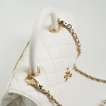 CHANEL Handbag White Caviar Quilted Small Coco Handle -Knockoff
