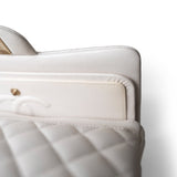 CHANEL Handbag White / Classic flap 21S White Caviar Quilted Classic Flap Small Light Gold Hardware -Knockoff
