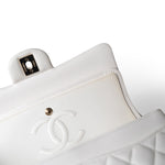 CHANEL Handbag White / Classic flap 21S White Caviar Quilted Classic Flap Small Light Gold Hardware -Knockoff
