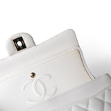 CHANEL Handbag White / Classic flap 21S White Caviar Quilted Classic Flap Small Light Gold Hardware -Knockoff
