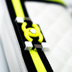 CHANEL Handbag White Small Fluo Boy Flap Nylon Quilted White Black Yellow -Knockoff
