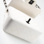 CHANEL Handbag White White Lambskin Quilted Mini Square Single Flap -Knockoff
