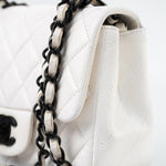 CHANEL Handbag White White Lambskin Quilted Mini Square Single Flap -Knockoff
