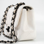 CHANEL Handbag White White Lambskin Quilted Mini Square Single Flap -Knockoff
