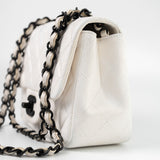 CHANEL Handbag White White Lambskin Quilted Mini Square Single Flap -Knockoff
