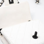 CHANEL Handbag White White Lambskin Quilted Mini Square Single Flap -Knockoff
