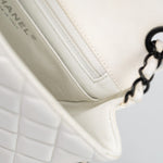 CHANEL Handbag White White Lambskin Quilted Mini Square Single Flap -Knockoff
