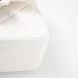 CHANEL Handbag White White Lambskin Quilted Mini Square Single Flap -Knockoff
