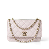 CHANEL Handbag WOC / Purple 21B Light Purple Lambskin Quilted Trendy CC Wallet on Chain WOC -Knockoff
