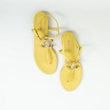 CHANEL Handbag Yellow 20S CC Yellow Sandals Size 39 -Knockoff
