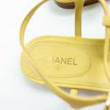 CHANEL Handbag Yellow 20S CC Yellow Sandals Size 39 -Knockoff
