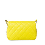 CHANEL Handbag Yellow 23C Neon Yellow Caviar Quilted Coco You Mini Flap Bag Light Gold Hardware -Knockoff
