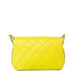 CHANEL Handbag Yellow 23C Neon Yellow Caviar Quilted Coco You Mini Flap Bag Light Gold Hardware -Knockoff
