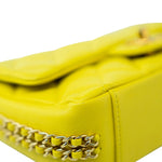 CHANEL Handbag Yellow 23C Neon Yellow Caviar Quilted Coco You Mini Flap Bag Light Gold Hardware -Knockoff
