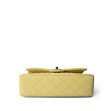 CHANEL Handbag Yellow Yellow Caviar Quilted Classic Flap Small Light Gold Hardware -Knockoff
