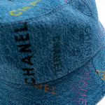 CHANEL Hat Blue 22P Blue Denim Cloche Bucket Hat M -Knockoff
