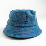 CHANEL Hat Blue 22P Blue Denim Cloche Bucket Hat M -Knockoff
