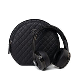 CHANEL Headphones Black Chanel x Monster Black Quilted Headphones w/ Case -Knockoff
