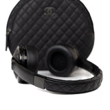 CHANEL Headphones Black Chanel x Monster Black Quilted Headphones w/ Case -Knockoff
