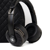 CHANEL Headphones Black Chanel x Monster Black Quilted Headphones w/ Case -Knockoff
