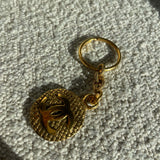 CHANEL Key Holder Gold Chanel Vintage Gold-tone Metal Round Coco Mark Charm Keyholder -Knockoff
