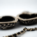 CHANEL Necklace Black Necklace Metal Heart Tweed Lambskin & Resin Gold Black Silver  & Ecru -Knockoff
