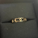 CHANEL Ring Gold Metal CC Ring Golden -Knockoff
